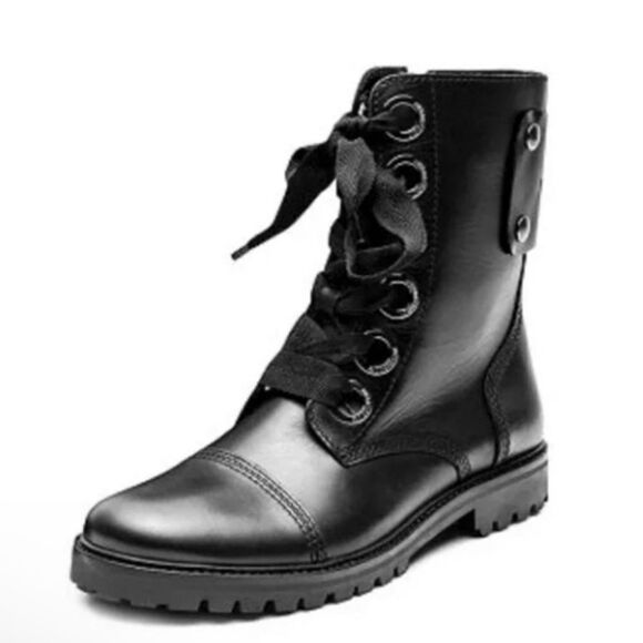 Zadig & Voltaire Joe Lug Sole Leather Combat Boot NIB 37 - Picture 2 of 14